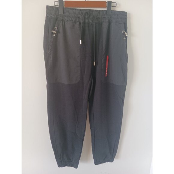 RARE Red Tab Prada Sport Nylon Track Pants Vintage - Picture 1 of 11